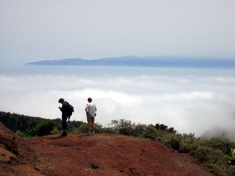 Auf einem Höhenrücken zwischen Las Rosas und Agulo