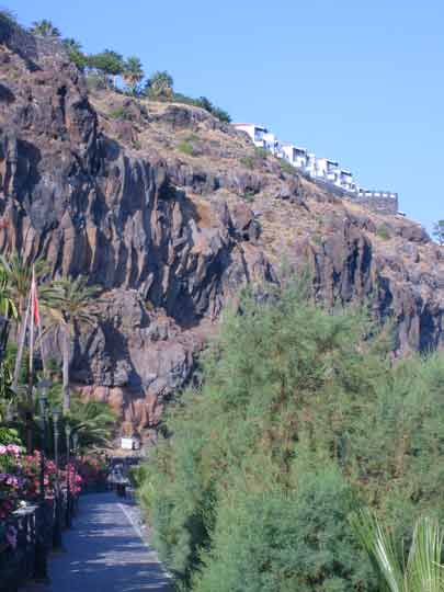 Blick auf den Jardin Tecina