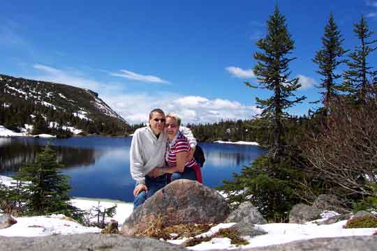 an einem Bergsee im Parc de la Gaspésie