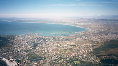 Blick auf Kapstadt vom Tafelberg